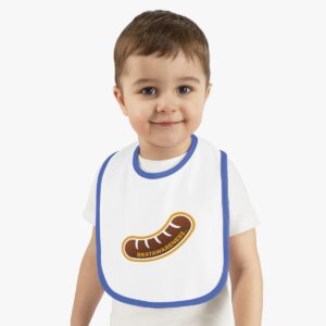 Baby Contrast Trim Jersey Bib